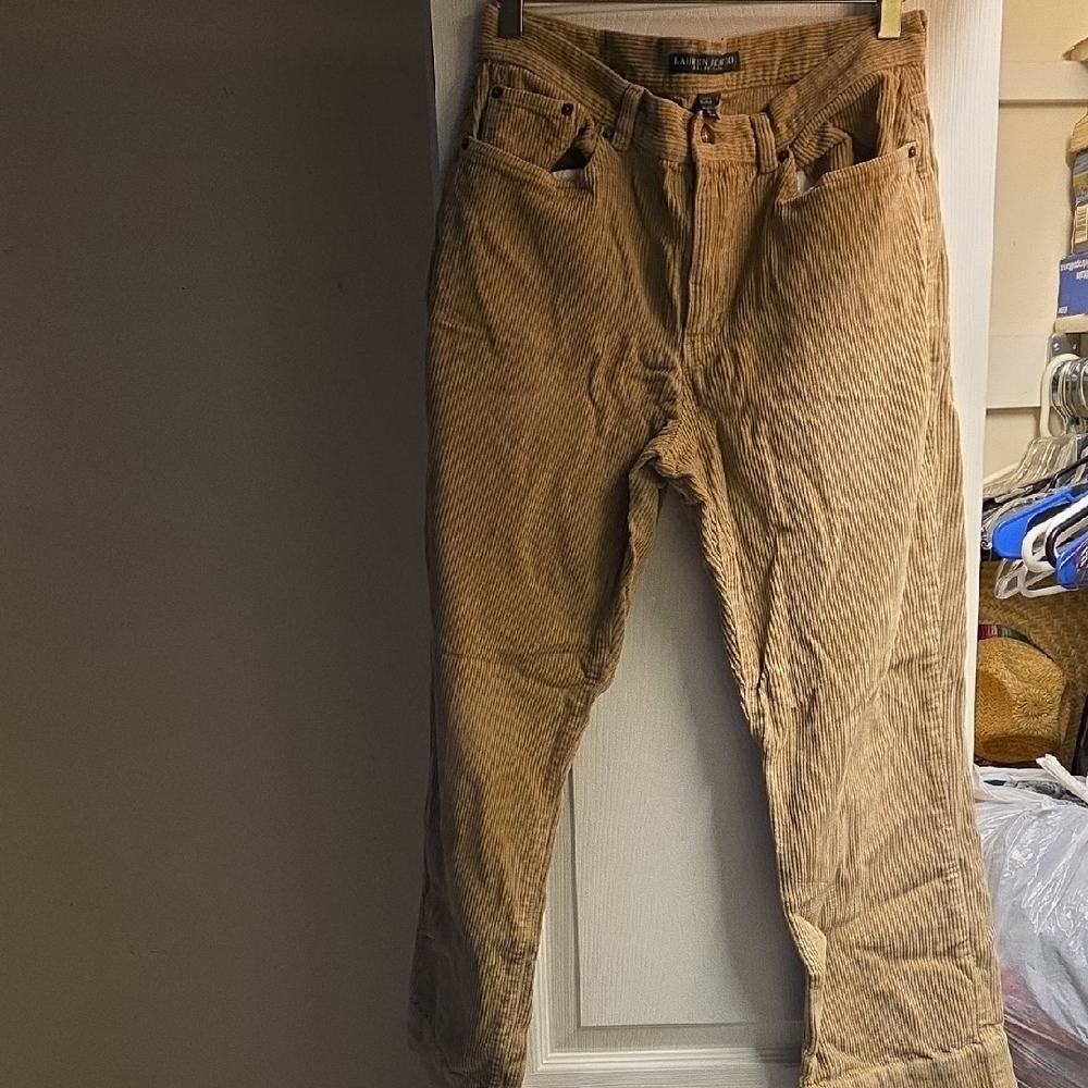 Polo Ralph Lauren Women Brown Corduroy Pants